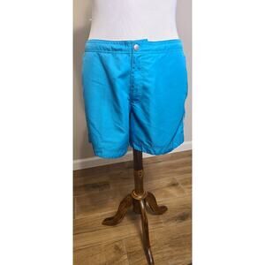 Bonobos Banzai Swim Trunks Men's Size 36 Teal Blue Shorts